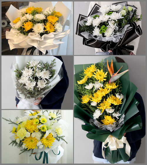 广东深圳市龙岗区平湖街道上木古社区白事花束代送